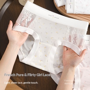 Meilleures ventes d'usine : Culottes sans couture grande taille en soie glacée ultra-fine, taille mi-haute, respirantes, pour l'été, vente en gros - Product Image 4