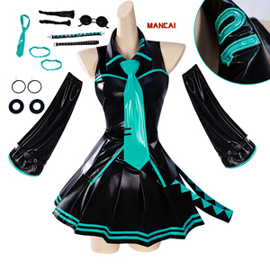วิกผมคอสเพลย์ Vocaloid <span class=keywords><strong>Miku</strong></span> ชุดคอสเพลย์สีชมพูสีฟ้า ชุดคอสเพลย์อนิเมะ <span class=keywords><strong>Miku</strong></span> ชุดแสดง ชุดปาร์ตี้ฮาโลวีน กระโปรงโลลิต้า - Product Image 1