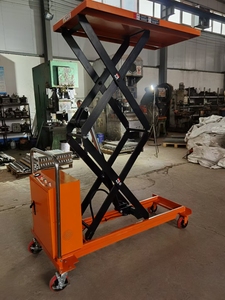 Mini yarı elektrikli kaldırma platformu inşaat makas kaldırma platformu 0.5T 1.0T kaldırma yüksekliği maksimum yükseklik 2M - Product Image 5