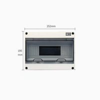 Scatola di Distribuzione HT12 per Esterni in Plastica ABS Impermeabile, Livello di Protezione IP65, Certificata CE, Contenitori per Strumenti Elettronici di Alta Qualità