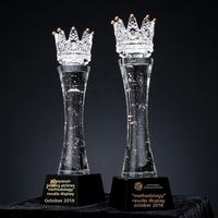 Trophée Médaille en Cristal Transparent Élégant, Gravé au Laser, Écologique, pour Champions Sportifs K9 – Meilleure Vente