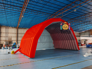 Castillo Inflable Deportivo con Entrada y Ventilador Rojo, Material de PVC Gigante, Tamaño Personalizado, para Eventos, Presentaciones de Equipos, Promoción Empresarial - Product Image 6