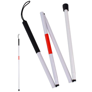 Bastones Plegables para Ciegos, Bastón Plegable para Caminar para Personas Ciegas, Bastones <span class=keywords><strong>Blancos</strong></span> Retráctiles para Ciegos - Product Image 1