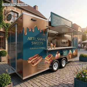 Outdoor Pizza Trailer Modern Hot Dog Food Truck DOT Certified Dessert Full <b>Kitchen</b> - Product Image 3