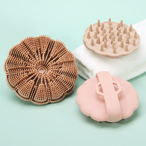 Silicone Bath Brush Flower Shape Back Scrubber Shower <b>Massage</b> <b>Tool</b> For Adults - Product Image 3