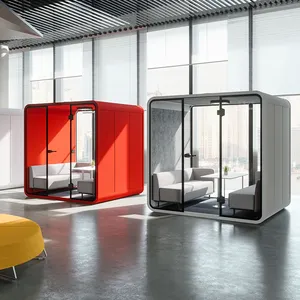 Private Meeting Office Telephone Booth Space Silence Pod Coworking Space Acoustic Cabin Soundproof Office Pod