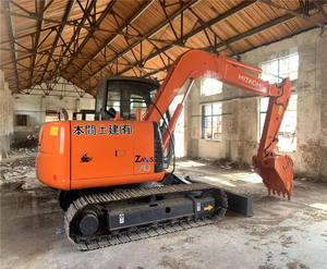 Machinerie minière japonaise Hitachi ZX70 avec lame de bouteur 7 tonnes sur chenilles petite pelle hydraulique Hitachi d'occasion zx70 - Product Image 1