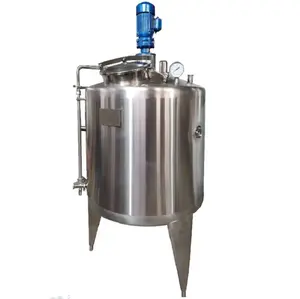 Factory direct sale customized food grade sanitary easy return Stainless steel agitator milk tank Yogurt fermentation tank