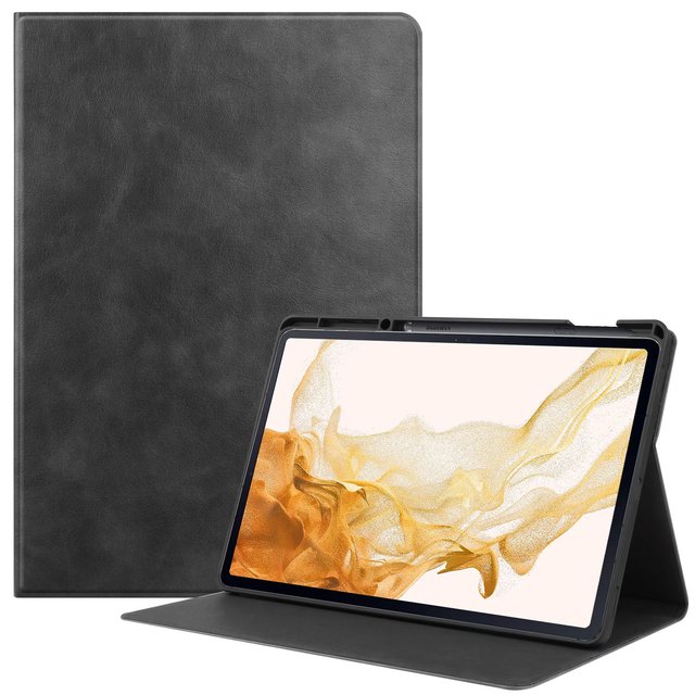 Cow pattern PU+TPU  with Pencil Holder tablet cover For  Samsung Galaxy Tab S8 Plus SM- X800 SM-X806 12.4 inch tablet case