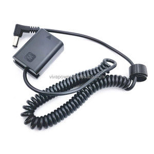 NP-FW50 Dummy Batterie AC PW20 Coupleur DC Mâle Connecteur D'alimentation Câble Spiralé pour <span class=keywords><strong>Sony</strong></span> Alpha 7 7R 7S NEX 3 <span class=keywords><strong>A33</strong></span> A55 A37 A6300 A6500 - Product Image 1