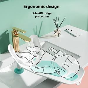 Lavabo multifonctionnel en PP pour bébé, pour garçon, <span class=keywords><strong>assis</strong></span> et allongé, produit de <span class=keywords><strong>bain</strong></span> pour bébé - Product Image 4