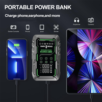 Démarreur portable 6-en-1 pour voiture, booster de batterie, chargeur de batterie externe 3000A, pack de batteries au lithium, compresseur d'air pour pneus