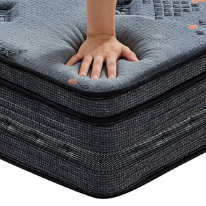 Colchón de Muelles de Recuperación Lenta Tamaño King Queen, 450g/m, Tejido de Punto Gris, Suave y Cómodo, Moderno, para Hospital o Apartamento, en Caja Enrollable - Product Image 1
