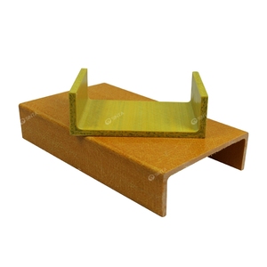 Canal de pultrusión FRP en forma de <span class=keywords><strong>C</strong></span>, fibra de vidrio, perfiles, vigas de canal FRP en U - Product Image 5