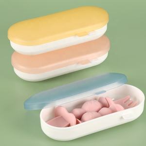 Boîte de rangement portable pour sucettes et jouets de dentition pour bébé SUNSHING, en plastique personnalisé, pour nouveau-né, chaîne de sucette, étui de voyage pour bébé - Product Image 3