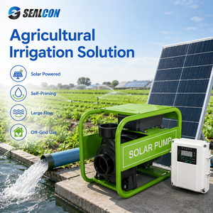 Brushless Large Flow Agricultural Irrigation Self-Priming <b>Pump</b> 4"x4" 300V 2200W <b>Solar</b> Ground <b>Pump</b> With Brass Impeller DC60-20-30 - Product Image 3