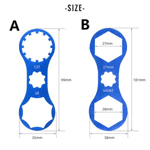 Outil <span class=keywords><strong>de</strong></span> démontage <span class=keywords><strong>de</strong></span> fourche <span class=keywords><strong>de</strong></span> vélo, clé <span class=keywords><strong>de</strong></span> couverture d'épaule <span class=keywords><strong>de</strong></span> fourche <span class=keywords><strong>de</strong></span> vélo, outil <span class=keywords><strong>de</strong></span> réparation <span class=keywords><strong>de</strong></span> capuchon <span class=keywords><strong>de</strong></span> fourche avant en alliage d'aluminium - Product Image 5