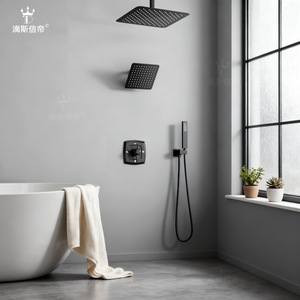 Juego de Ducha Ultrafino Dipsi Emperor, Montado en la Pared, con Válvula de Latón Rectangular, Agua Fría y Caliente, Accesorio de Baño - Product Image 3