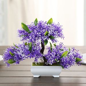 Pequeñas Plantas de Bonsái de Flores Artificiales para Decoración de Escritorio - Product Image 2