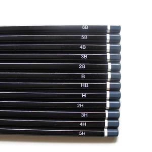 Set di matite per schizzi di 12- B, 2B, 3B, 4B, 5B, <span class=keywords><strong>6B</strong></span>, HB,H,2H, 3H,4H ,5H-matite da disegno con piombo grafite e legno Premium - Product Image 4