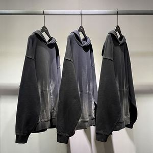 Yingling venta al por mayor 420g 100% algodón francés Terry hombres Vintage ácido lavado tendencia gradiente sudaderas con capucha de gran tamaño - Product Image 1