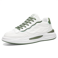 Baskets blanches de haute qualité tendance légères, confortables et décontractées pour hommes Chaussures de skateboard