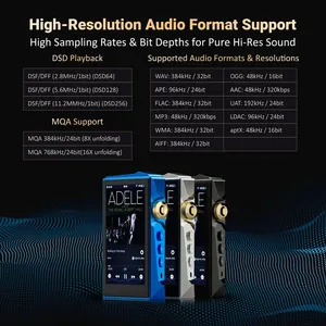 Reproductor de Música <span class=keywords><strong>en</strong></span> Streaming Todo <span class=keywords><strong>en</strong></span> Uno HIDIZS AP80 PRO MAX, Audio de Alta Resolución, Chips DAC Duales ES9219C, MQA 16X, 3.5mm, 4.4mm - Product Image 3