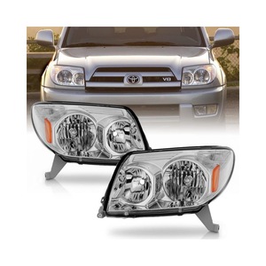 ชุดไฟหน้าฮาโลเจนคุณภาพสูง เลนส์ใส PC สำหรับรถยนต์โตโยต้า 4Runner SUV ปี 2003-2005 - Product Image 3