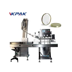 VKPAK Automatic Capping Machine With Adjustable Lids Feeder