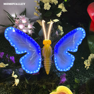 Festival en plein air coloré papillon éclairage décoratif étanche lumière de noël ailes dynamiques ailes de papillon dans les lumières led - Product Image 1