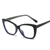 Gafas TR90 Ojo de Gato Grandes con Protección Anti Luz Azul para Mujer 2026, Monturas Ópticas con Lentes Transparentes, Gafas de Diseño para Dama