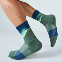 Chaussettes de course à compression personnalisées haute performance avec logo, fines, respirantes, pour la course et le cyclisme, faible MOQ, chaussettes de sport pour la course