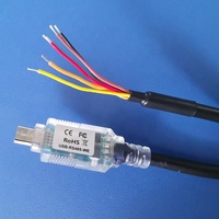 Personalización Micro USB a Cable adaptador serie hembra DB9 de 9 pines para Windows Mac OS Linux FTDI Chipset Micro USB a DB9
