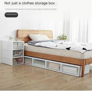 Organizador de Ropa Transparente, Apilable, Plegable, Desmontable, Minimalista, de Plástico Transparente y Grueso, con Cajones, para Venta al Por Mayor - Product Image 6