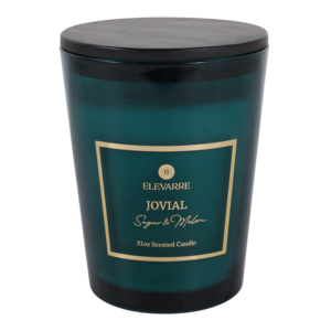 Candela Profumata ELEVARRE Jovial 31oz Fragranza Zucchero e Melone in Barattolo - Product Image 1