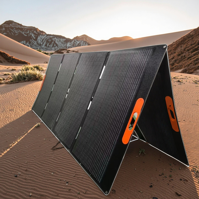 OEM/ODM Supported 400W Integrated Monocrystalline Foldable Solar Panel Laminated Portable Outdoor Solar Paneles Solares