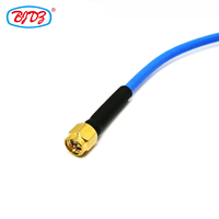 Fourniture d'usine prise mâle IP68 SMA vers N prise de cloison femelle RF Coaxial RG405 SS405 RG402 SS402 .141 086 Assemblage de câble en queue de cochon