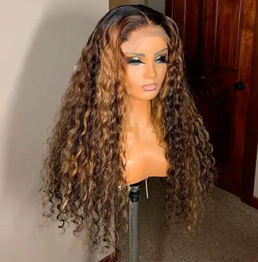 100 Human Hair Wigs,Virgin Water Wave Lace Front Wig With Baby Hair