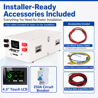Paket Baterai Lifepo4 Grade A 15kw 16kw 51.2V 314Ah yang Dapat Ditumpuk dengan BMS JK 200A untuk Penyimpanan Energi Surya Rumah Tangga