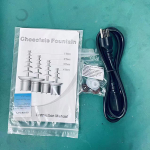 Fontaine à chocolat populaire européenne à 4-7 niveaux, machine à cascade de chocolat en acier inoxydable, double tension 110V/220V - Product Image 5