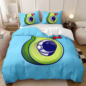 Luxury Custom Duvet Cover Set Star Astronaut 3D Digital Printing Cartoon <strong>Teenager</strong> Fashion <strong>Bedding</strong> Set - Product Image 1