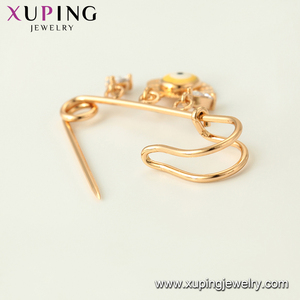 BROS-35 Xuping Mata Keberuntungan Pria dan Wanita, Perhiasan Bros Universal Turki Kuning - Product Image 6