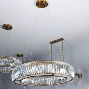 Aosihua lustre de cristal moderno, lustre de cristal europeu de luxo moderno