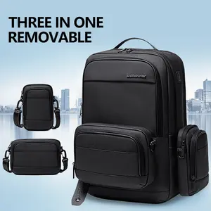 ARCTIC HUNTER 2 in 1 sırt çantası erkek çok fonksiyonlu taşınabilir el çantası/omuz İş seyahat 15.6/17 inç dizüstü bilgisayar sırt çantası erkek çantası