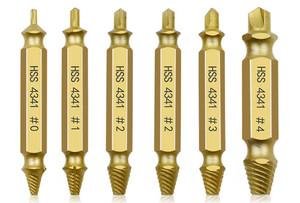 6 pezzi estrattore a vite danneggiato centro di rimozione della punta da trapano estrattore facilmente eliminare strumenti di demolizione lavorazione del legno utensili 006 - Product Image 3