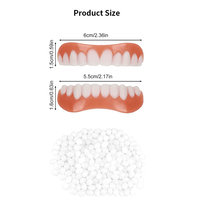 Bretelles dentaires artificielles en silicone pour le blanchiment des dents, autocollant pour prothèses dentaires souriantes