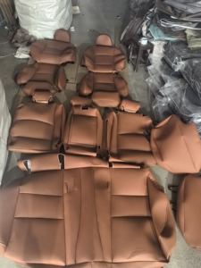 Sarung Jok Mobil Kulit Mewah Custom Gaya Sport Pelindung LEXUS/FORD/Nissan/<span class=keywords><strong>HONDA</strong></span>/TOYOTA Tahan Air Kompatibel <span class=keywords><strong>Airbag</strong></span> - Product Image 2