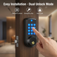 Serrure de porte d'entrée professionnelle en alliage de zinc, serrure intelligente à code numérique, pêne dormant de sécurité pour appartement, prix usine, échantillon rapide disponible