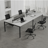 Bureau en bois durable moderne | Écran de confidentialité en acrylique | Boîte de prise de courant intégrée | Commercial réglable écologique
