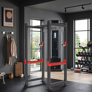 Rack de musculation professionnel en acier avec <span class=keywords><strong>poulie</strong></span> pour squats, musculation des bras et entraînement des épaules - Product Image 6